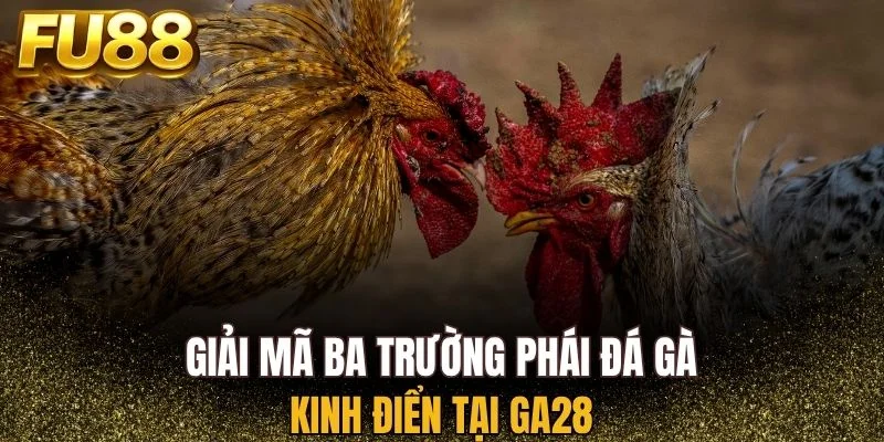 Giải đáp mọi thắc mắc về ba trường phái đá gà kinh điển tại GA28